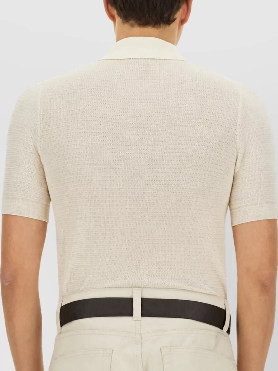 Tom Ford Cotton And Silk Polo Shirt