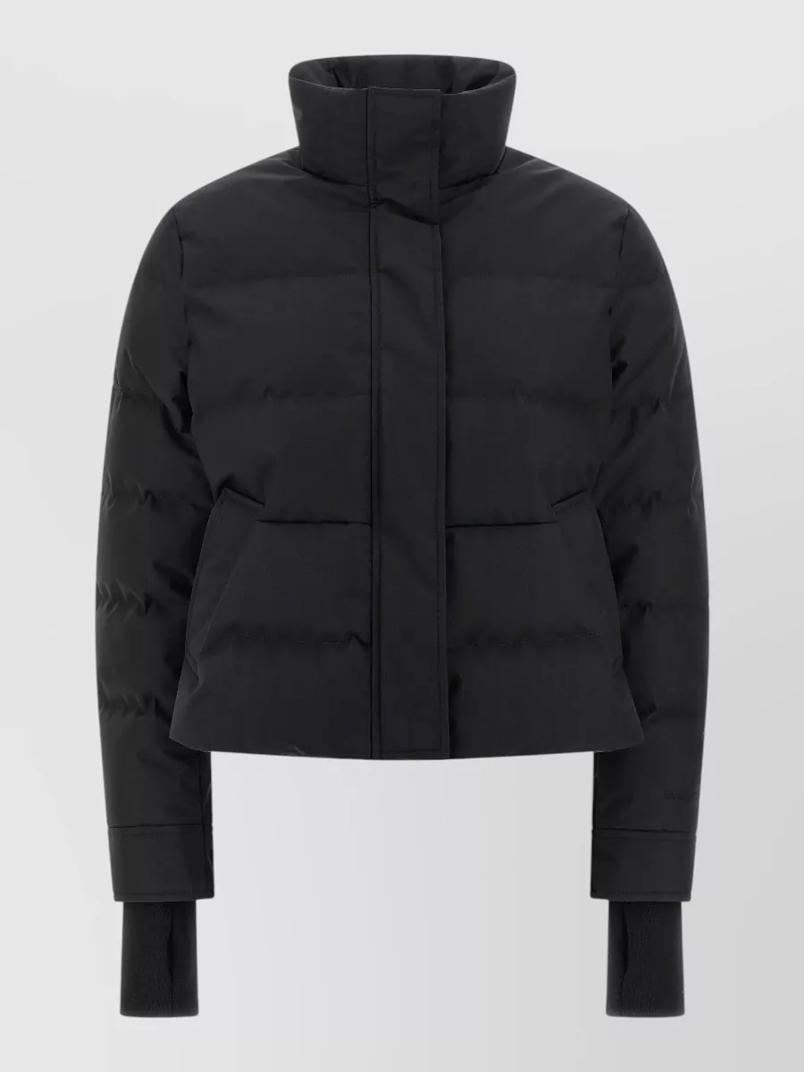 Mc Queen quilted cropped down puffer jacket
