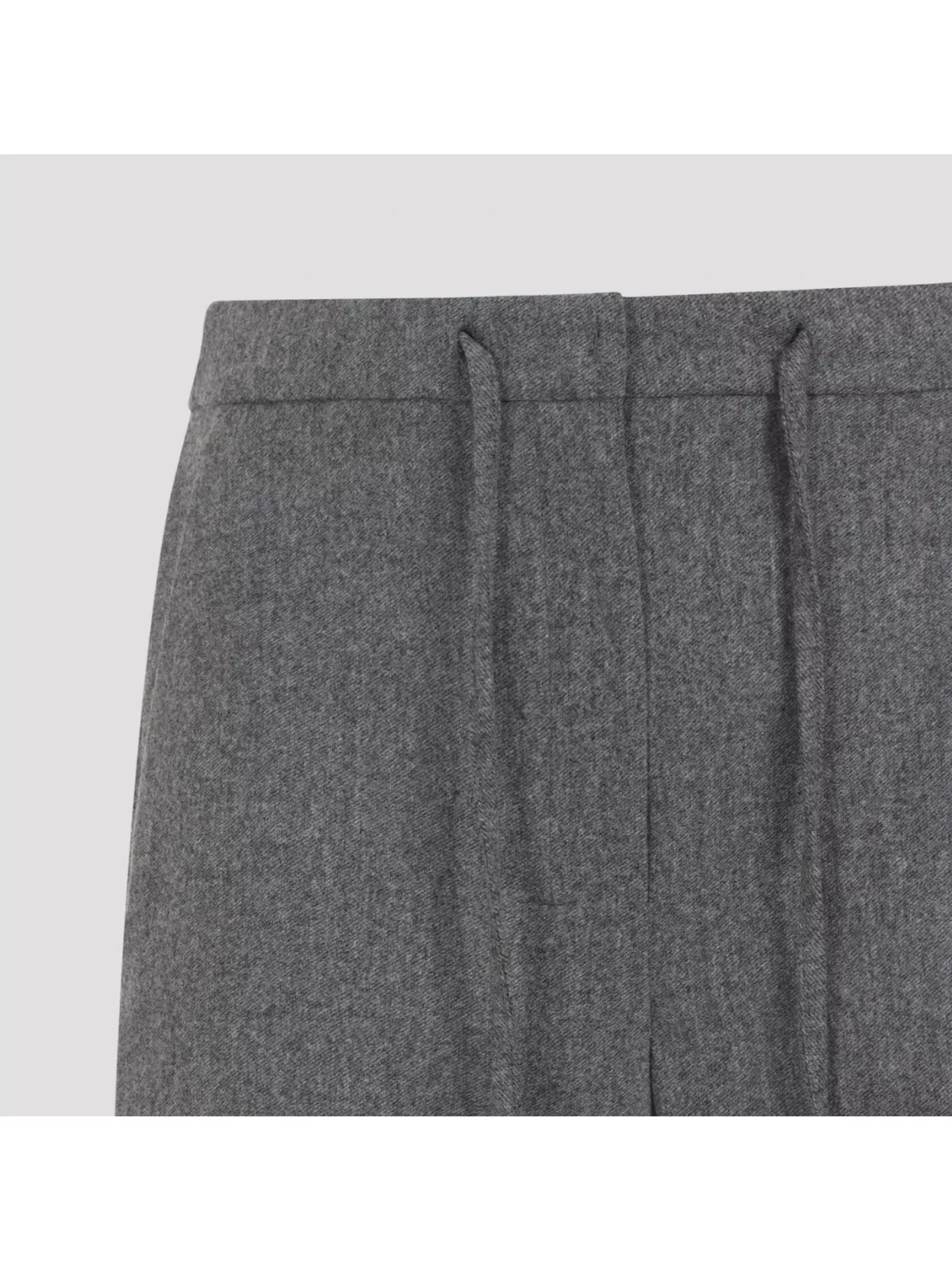 S Max Mara Wide Leg Cropped Trousers With Elastic Waistband
