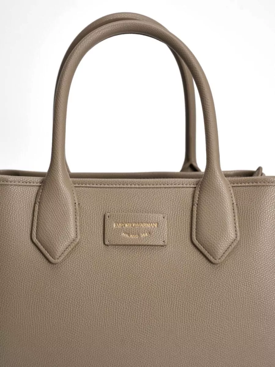 Emporio Armani Grained Shopping Bag
