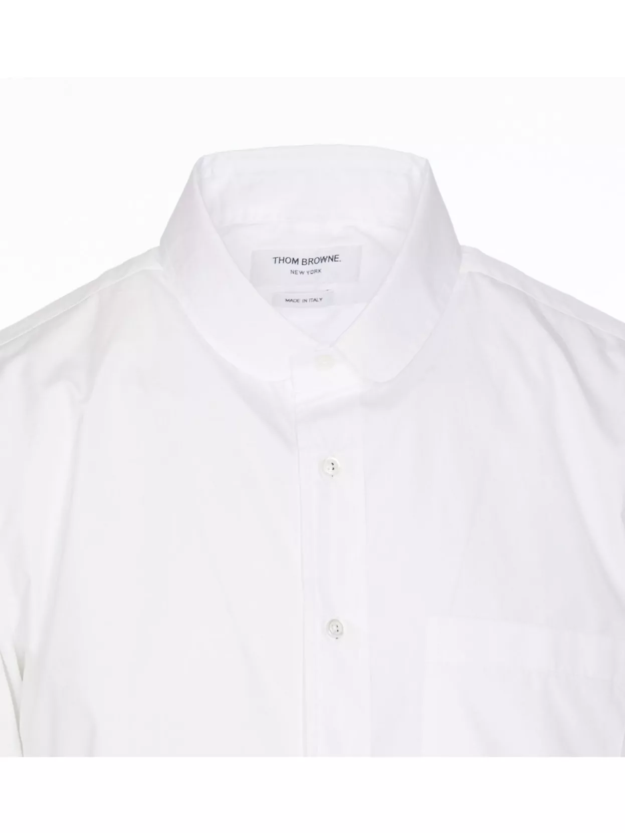 THOM BROWNE III BUTTON-DOWN COLLAR FRONT POCKET SHIRT