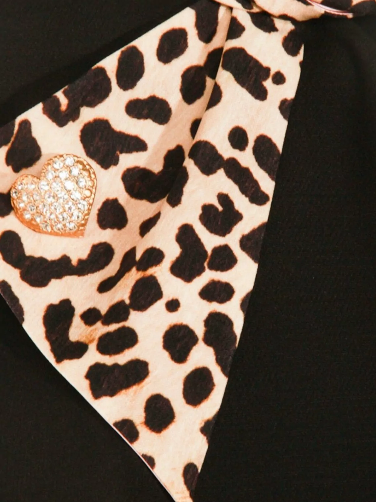 Valentino Animal Print Knee Length Dress With Bow