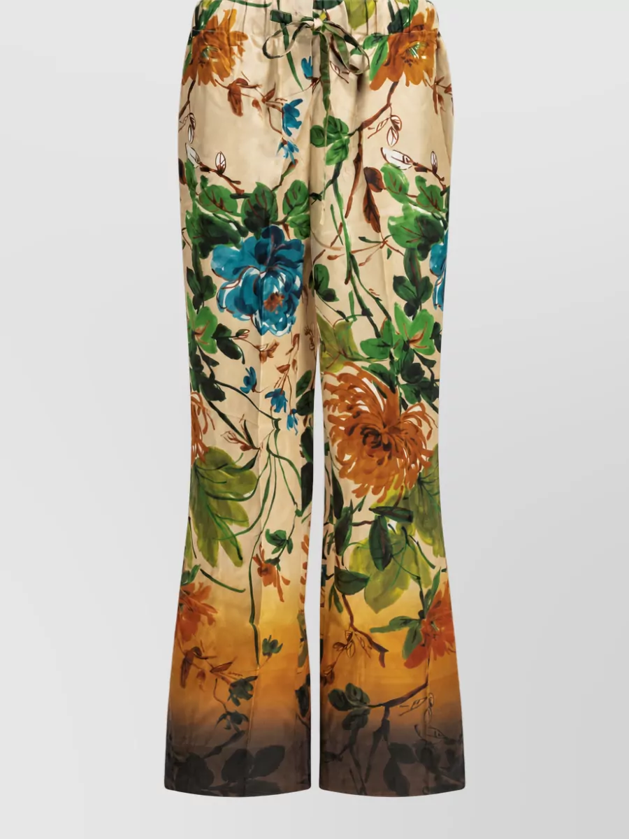 Samantha Sung silk wide-leg trousers