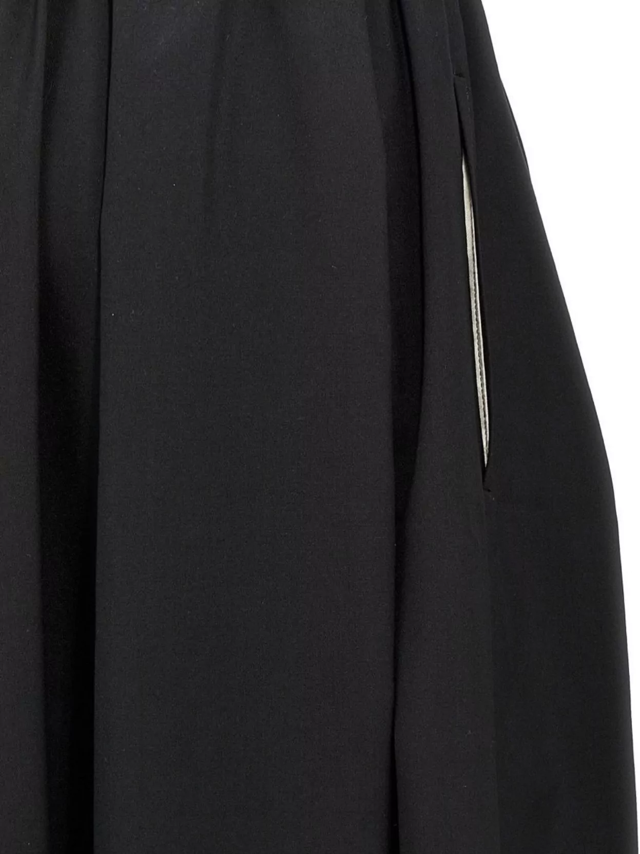 Shop Comme Des Garçons Wool Pleated Wide Leg Trousers