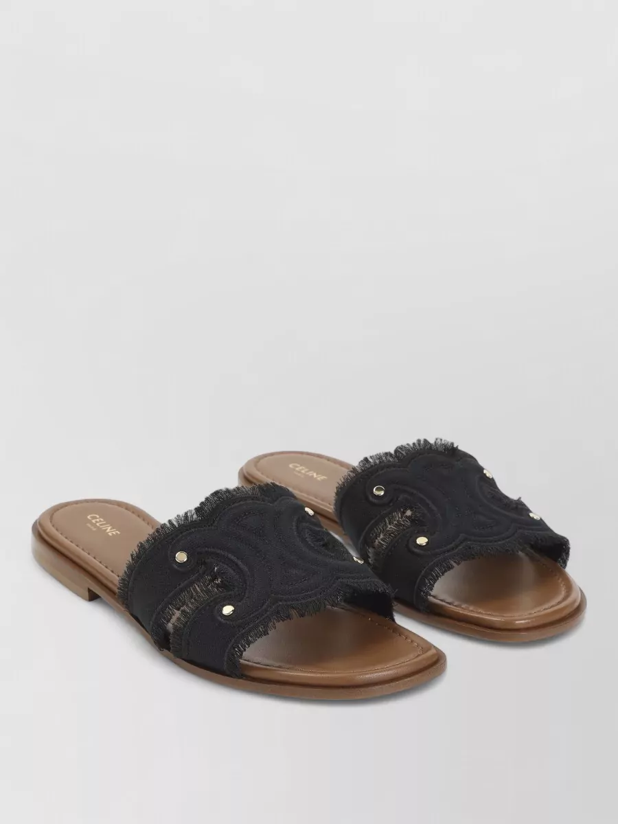 Celine fringed mules