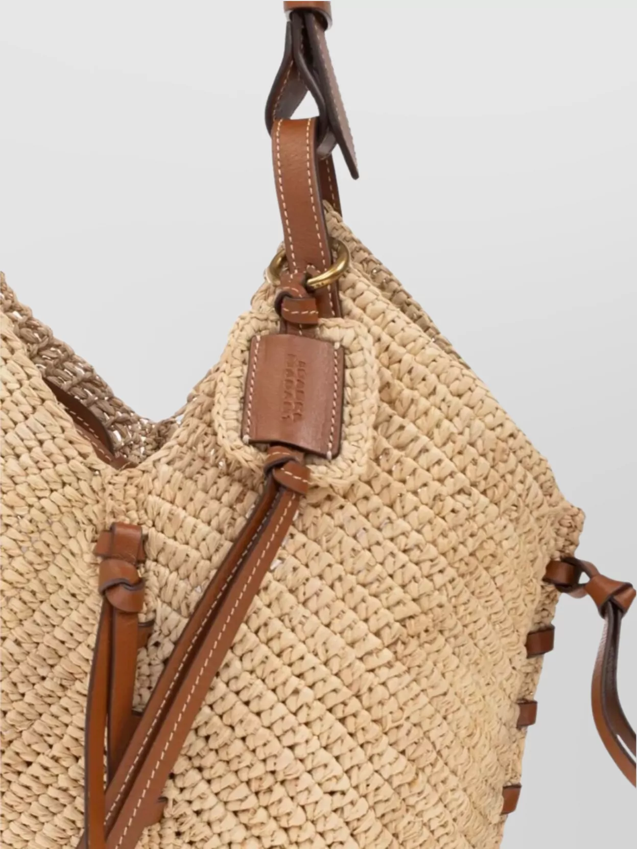Isabel Marant Small Tampa Raffia Cross-Body Bag