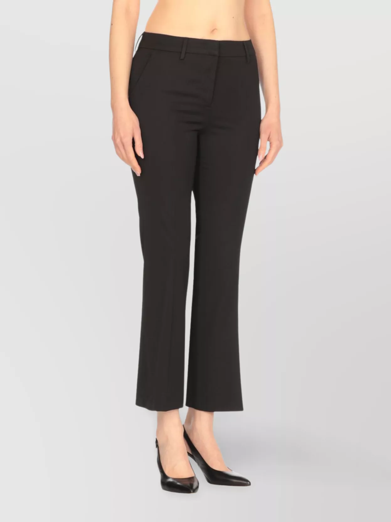 Pt Torino Woman Pants Dark Brown Size 12 Virgin Wool, Elastane In Black