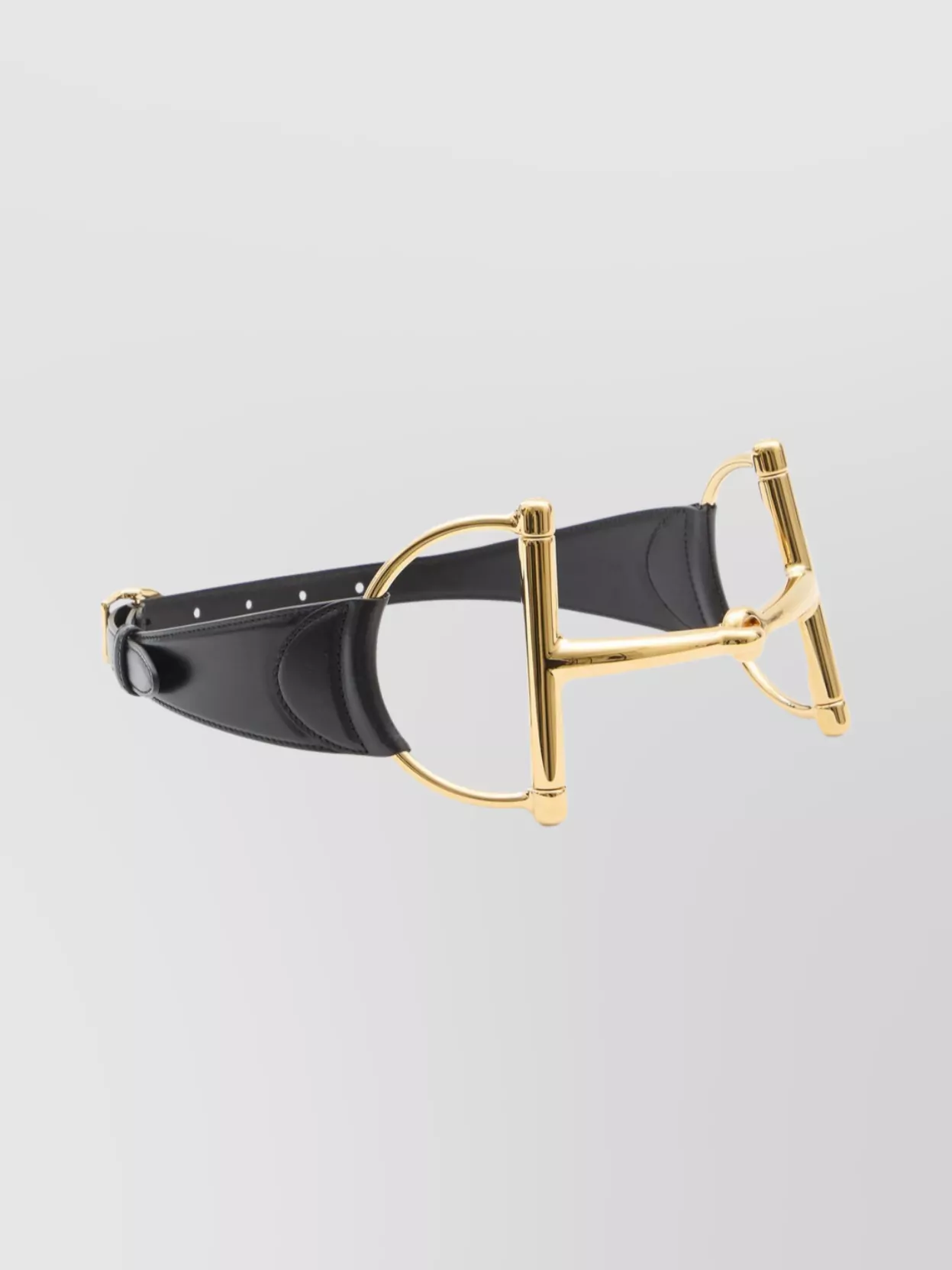 Gucci Oversized Horsebit Wide Leather Belt