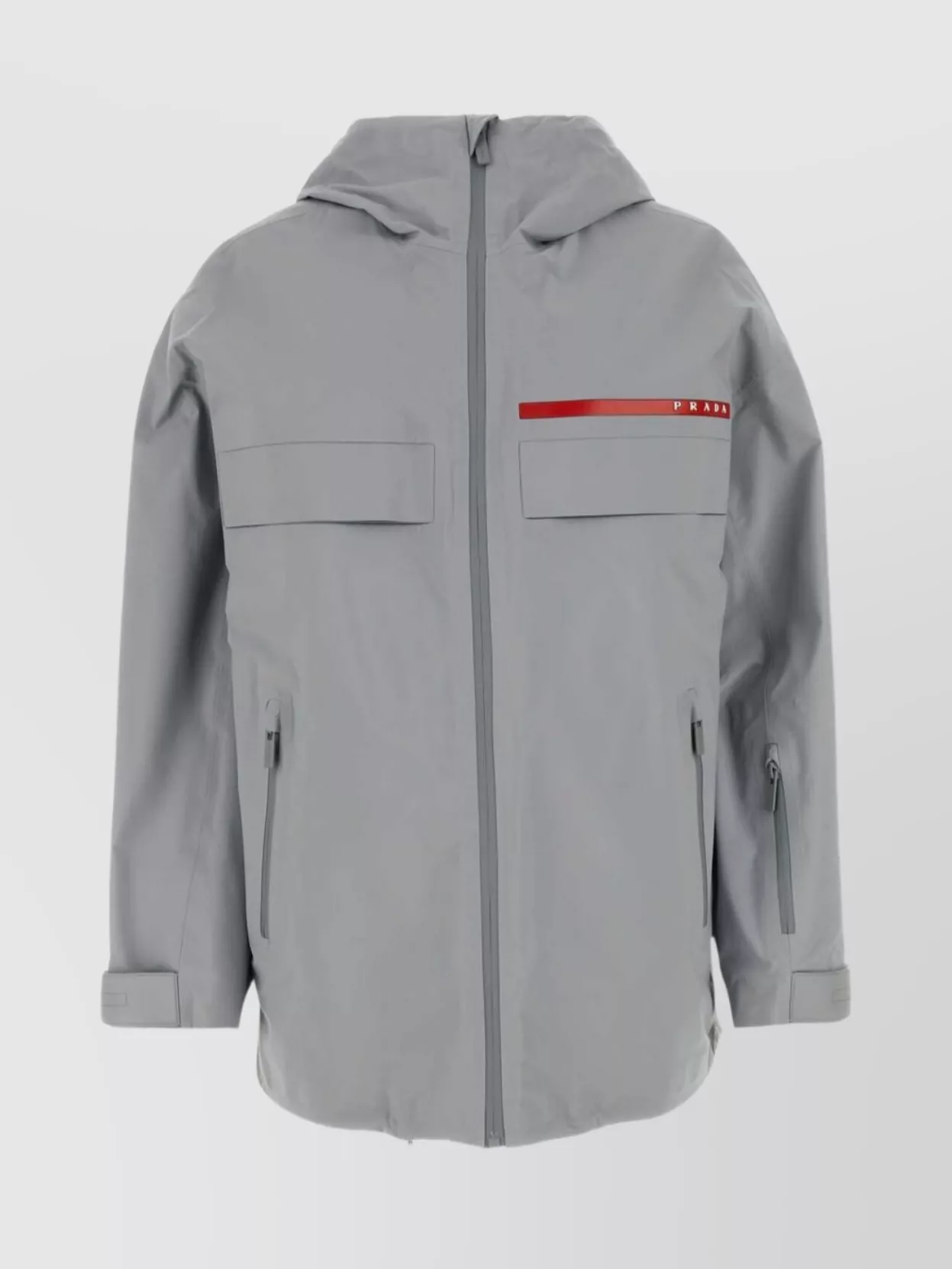 Shop Prada Oversized Gore-tex® Hooded Jacket