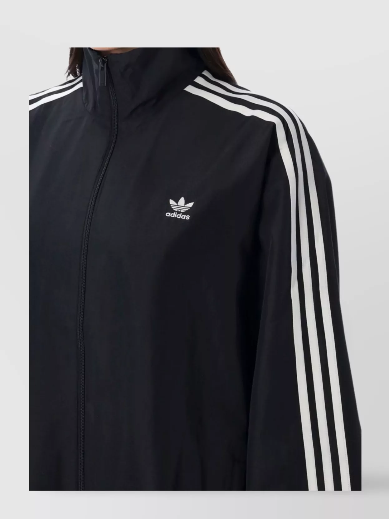 Adidas Originals Striped Sleeves Oversized Tracktop