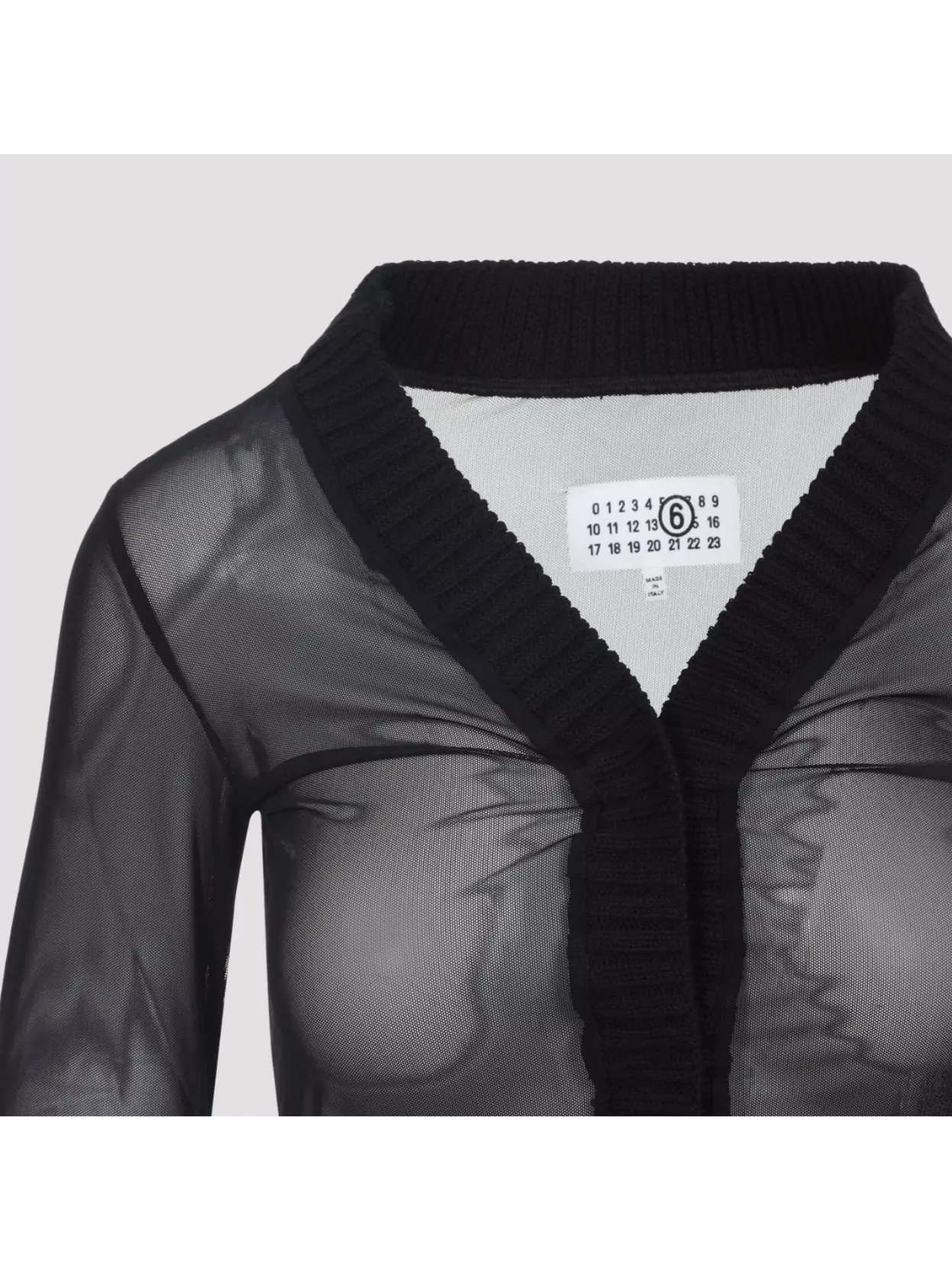 Mm6 Maison Margiela Mm6 By Maison Margiela Black Long Sleeves Top