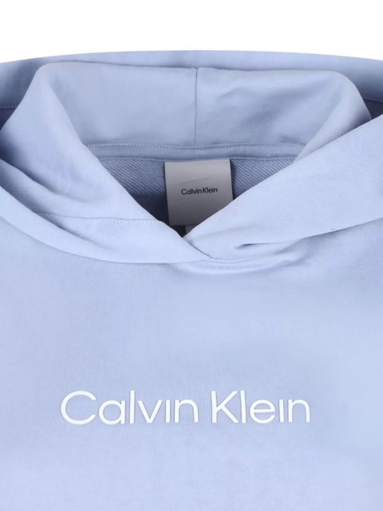 Calvin Klein Cotton Terry Hooded Sweatshirt Logo