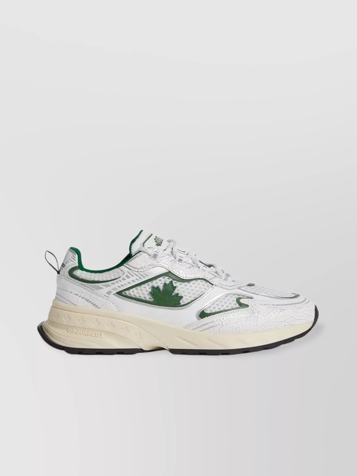 Dsquared2 Textured Mesh Sneakers Rubber Sole Pull Tab