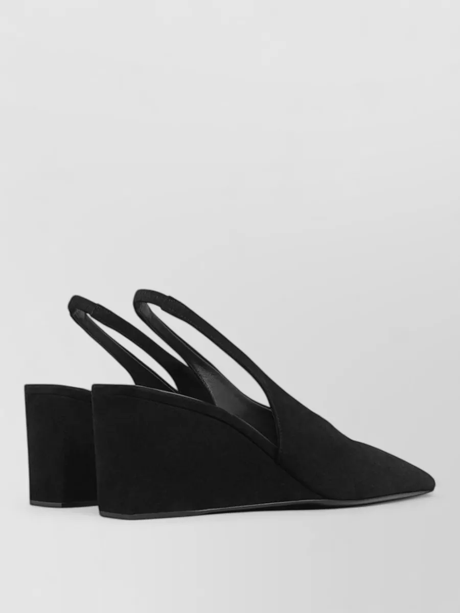 Alaïa Suede Wedge Slingback Mules