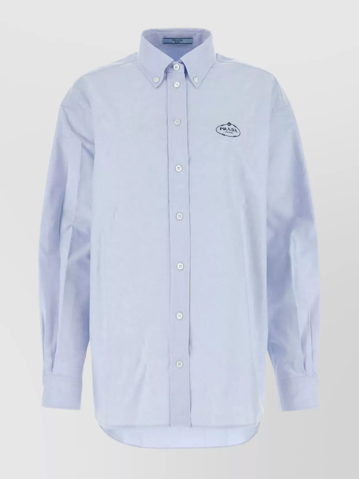 Shop Prada Button-down Collar Oxford Shirt