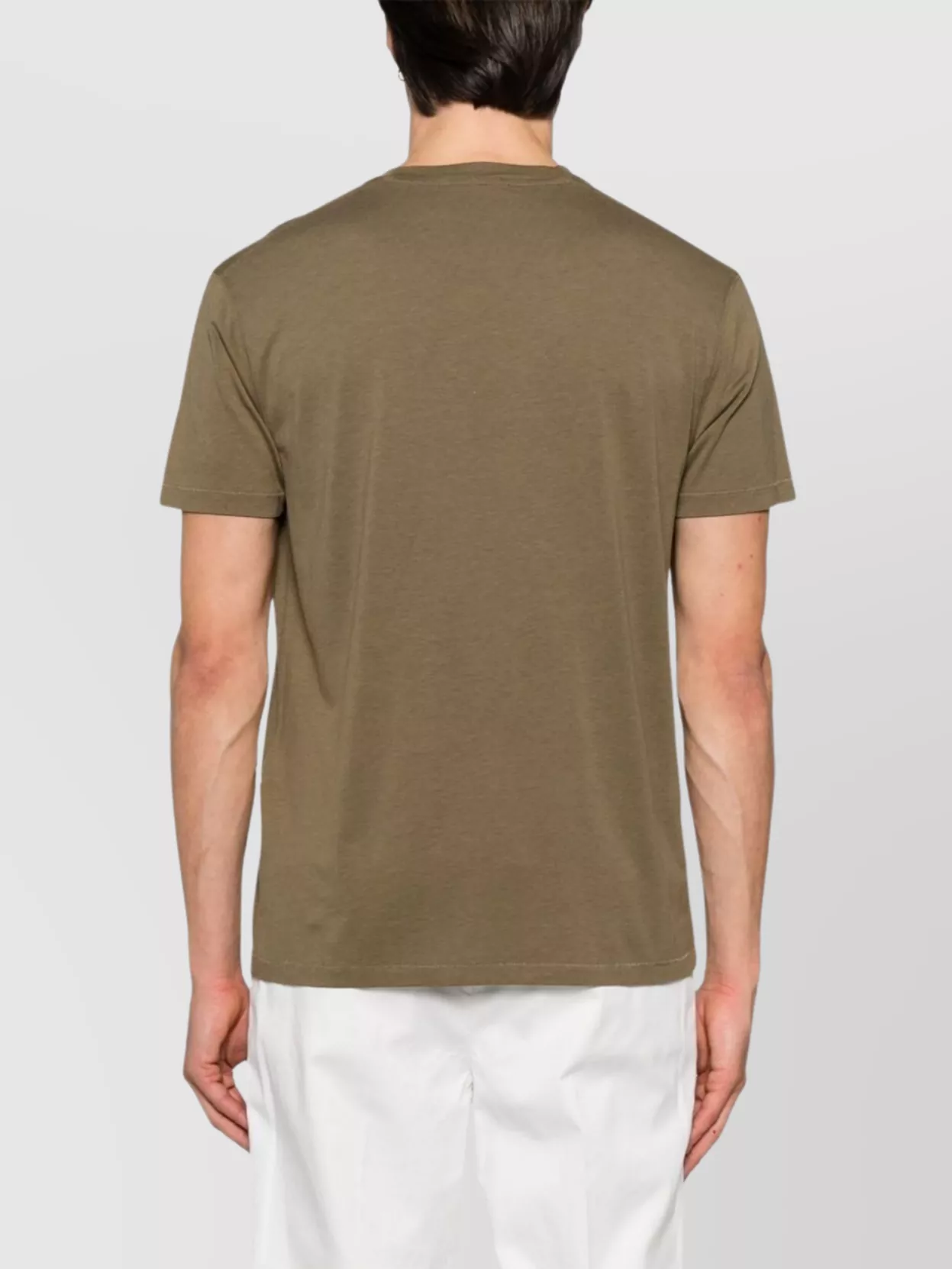 Tom Ford Regular Fit T-Shirt In Lyocell And Cotton