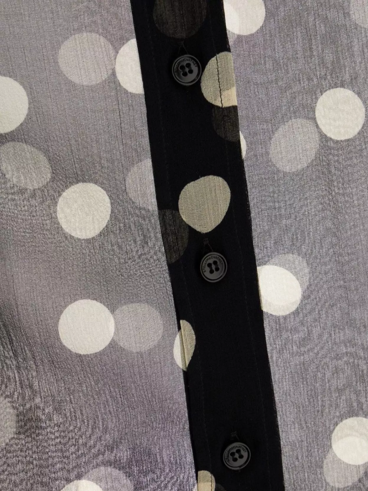 STELLA MCCARTNEY SILK BLOUSE WITH POLKA DOTS PRINT