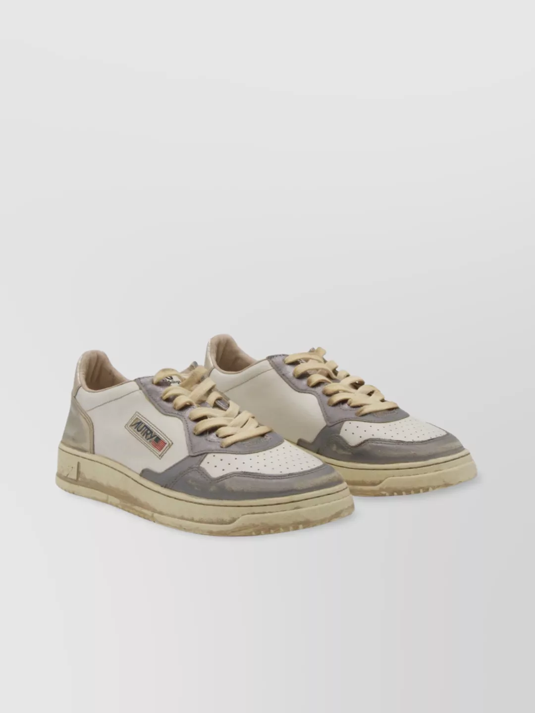 Autry Low Top Sneakers With Rubber Sole And Contrast Panels In Multi
