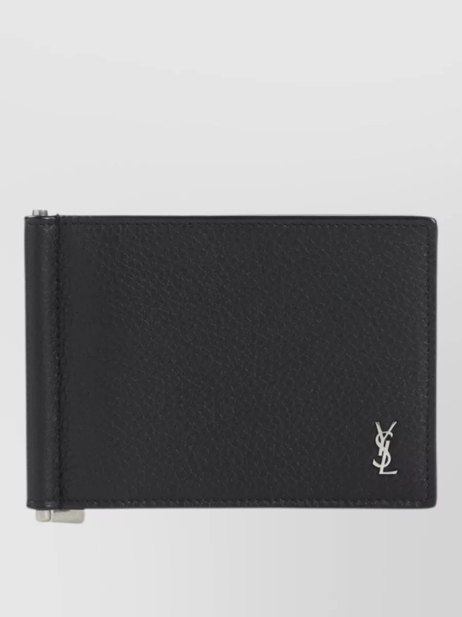Saint Laurent Leather Zip Wallet