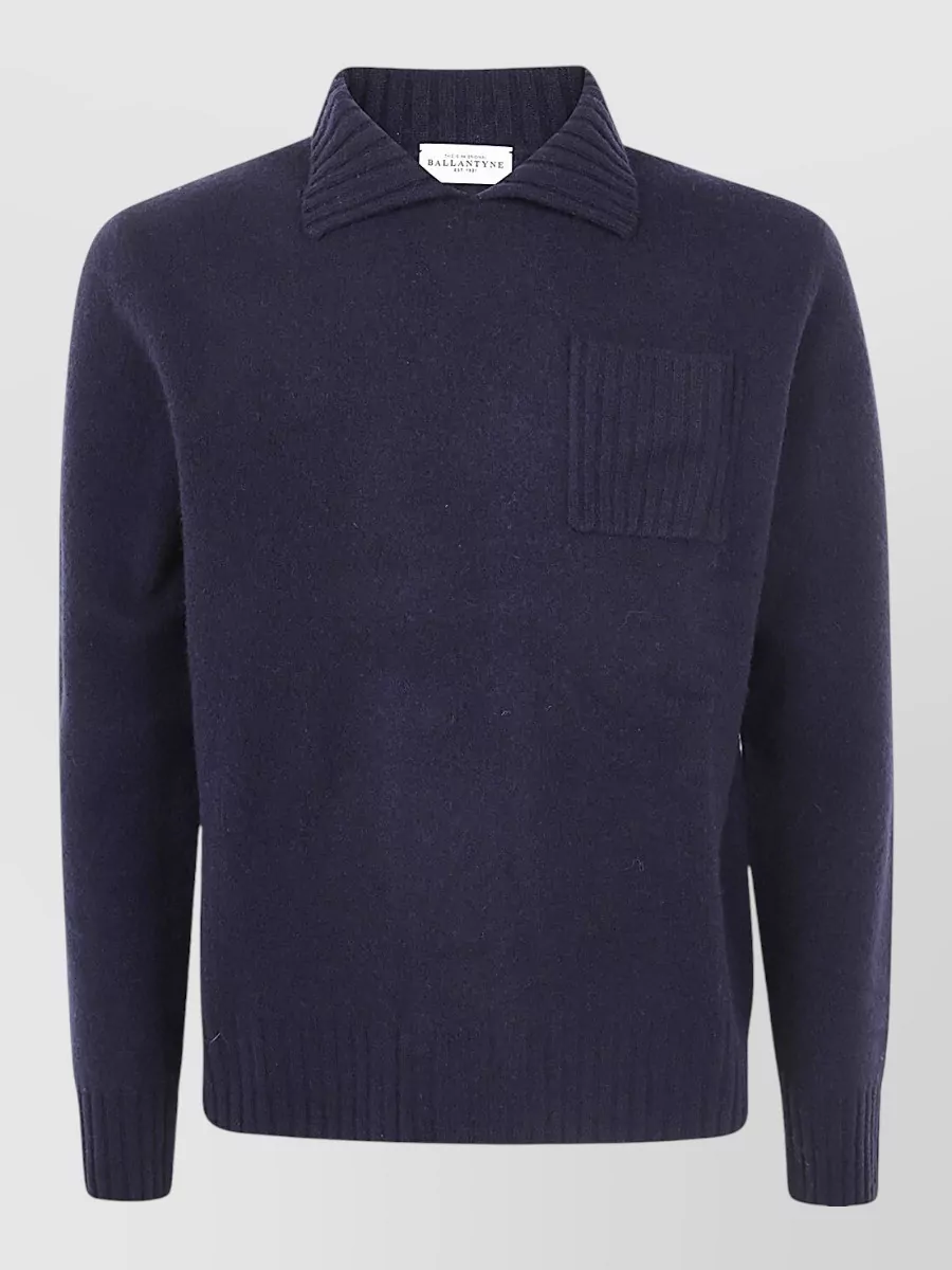Ballantyne sailor neck wool sweater
