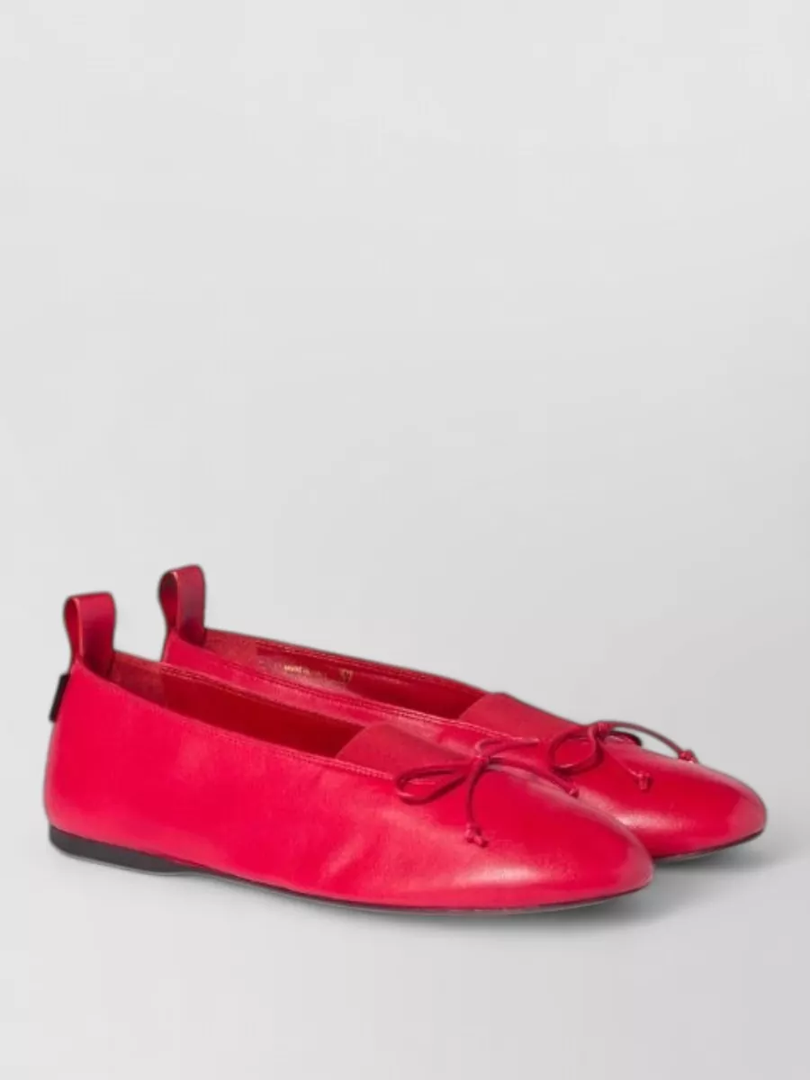 Miu Miu leather ballerina shoes