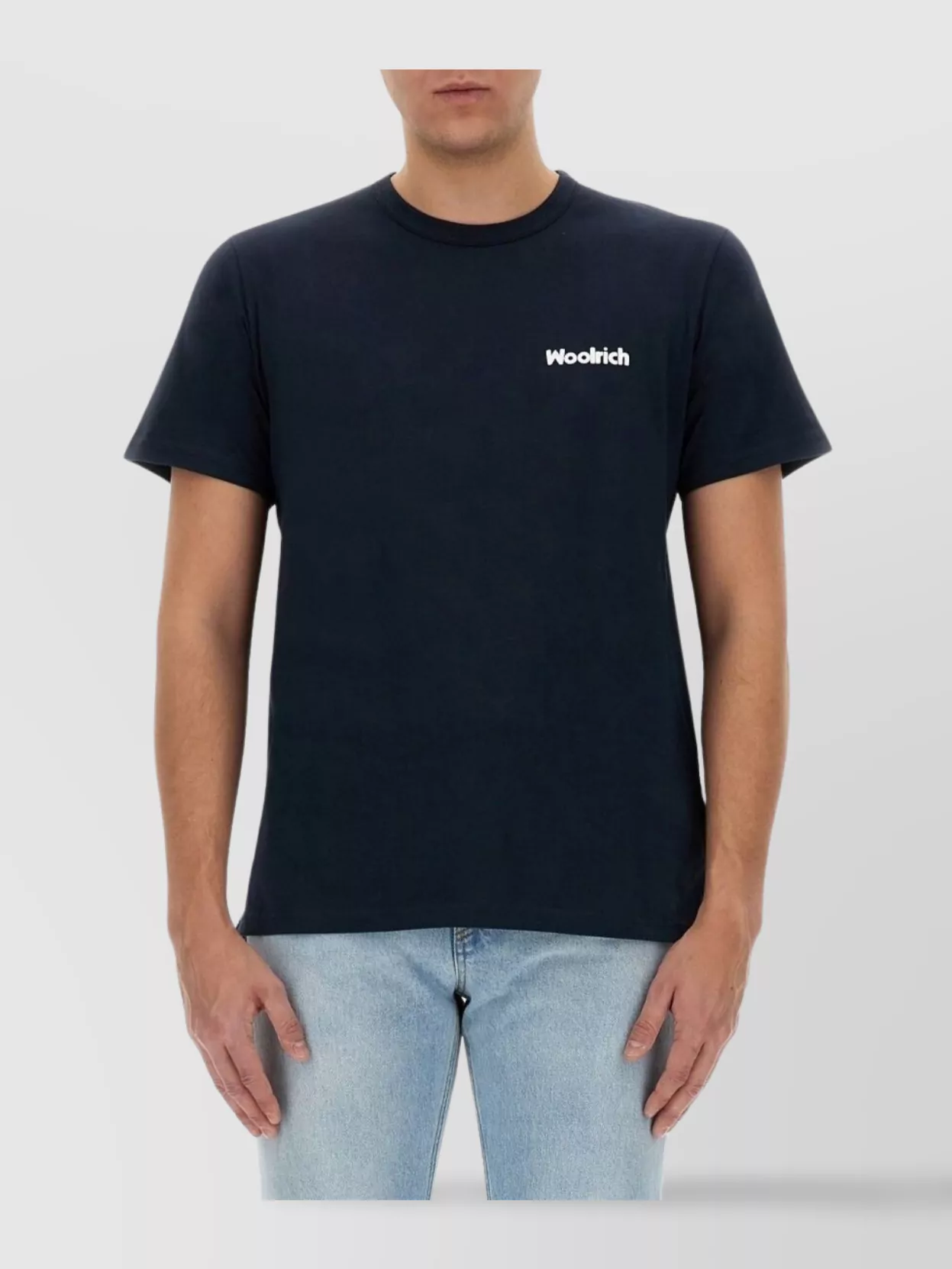 Woolrich Logo Crew Neck Graphic Print Short Sleeves