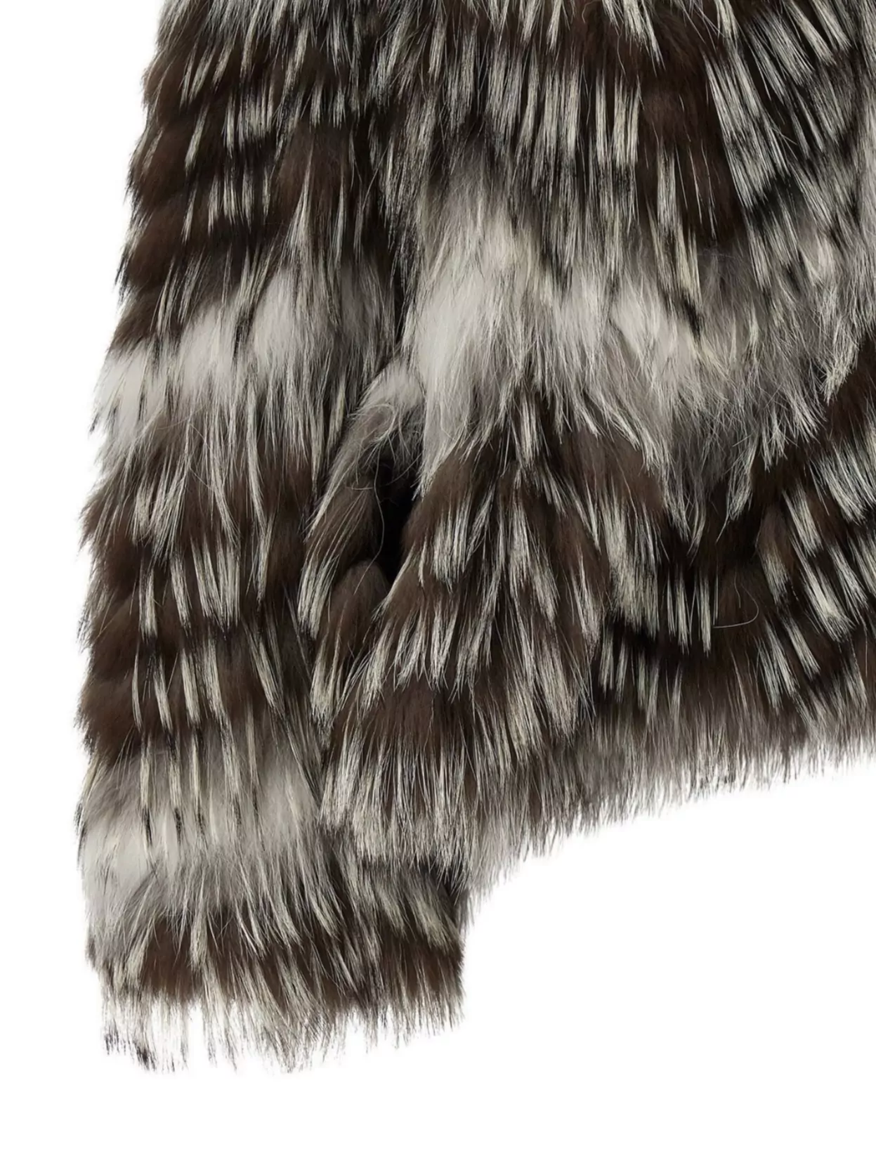 Yves Salomon Textured Faux Fur Jacket Belted