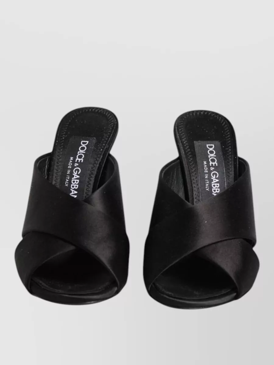 Dolce&Gabbana Silk High-Heel Mules