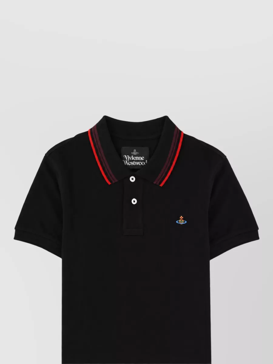 Vivienne Westwood Logo-Embroidered Cotton Polo Shirt