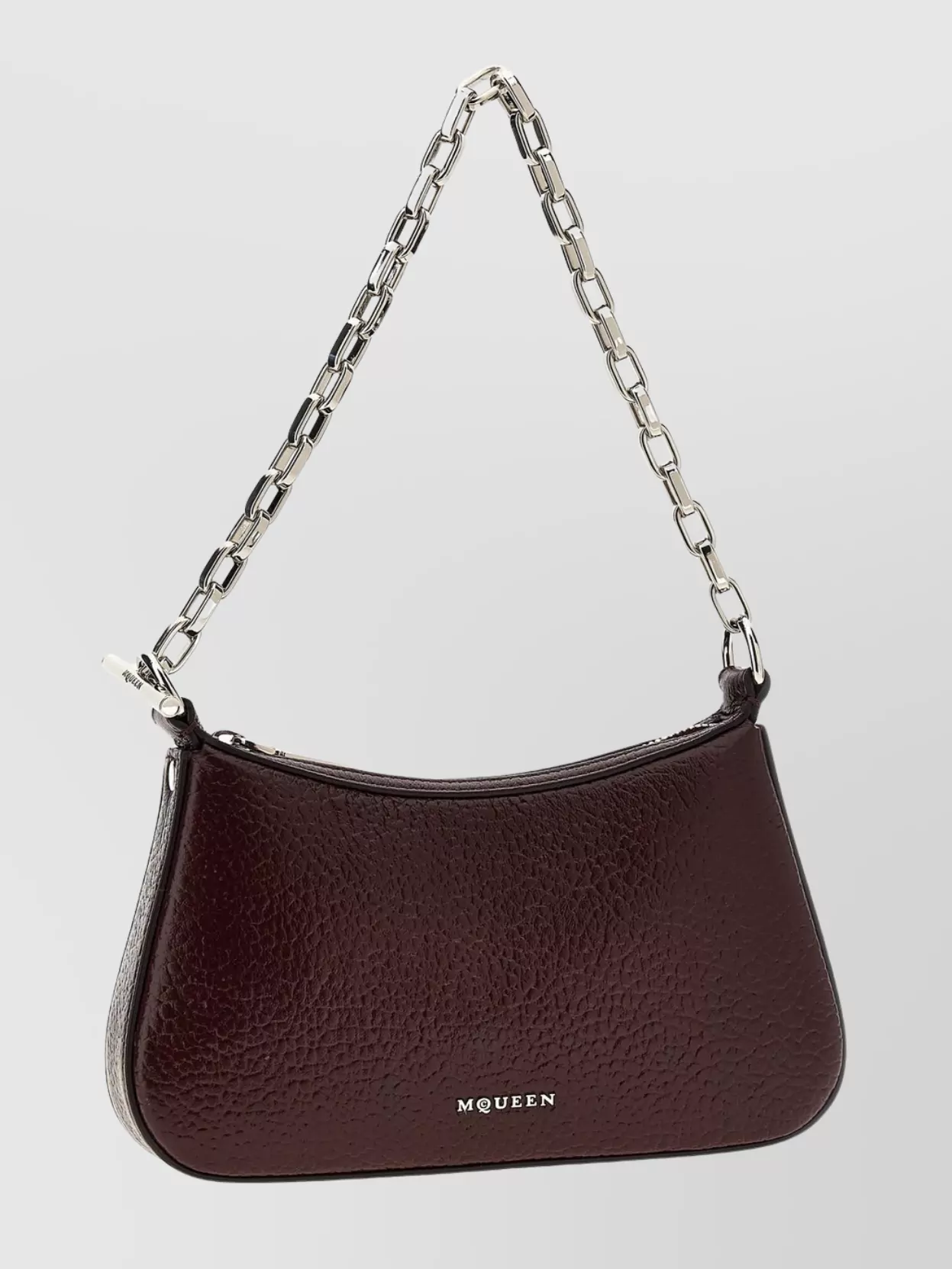 Alexander Mcqueen Textured Leather Chain Strap Mini Bag