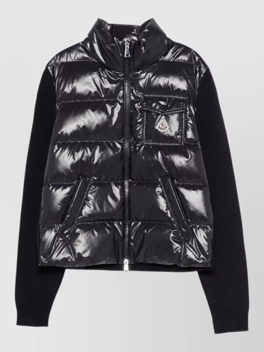 Moncler Padded wool zip jacket