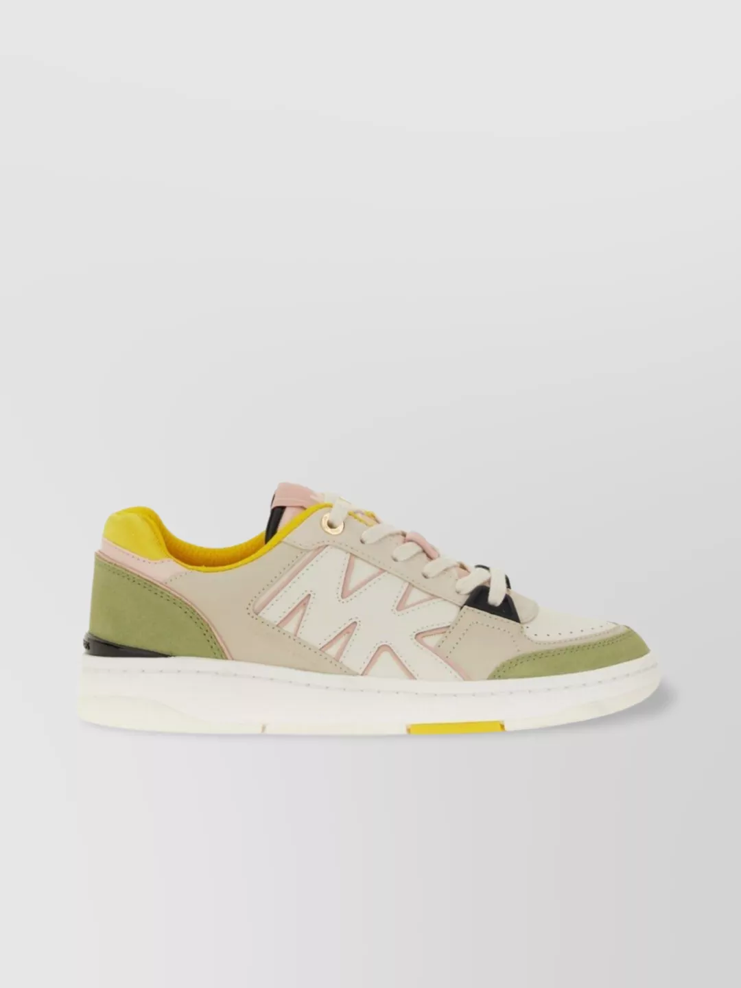 Michael Kors Low-Top Leather Sneaker Multi-Color Panels