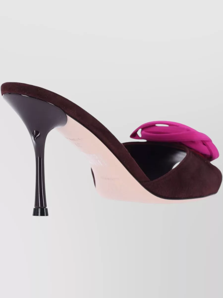 Roger Vivier Leather High Heel Mules