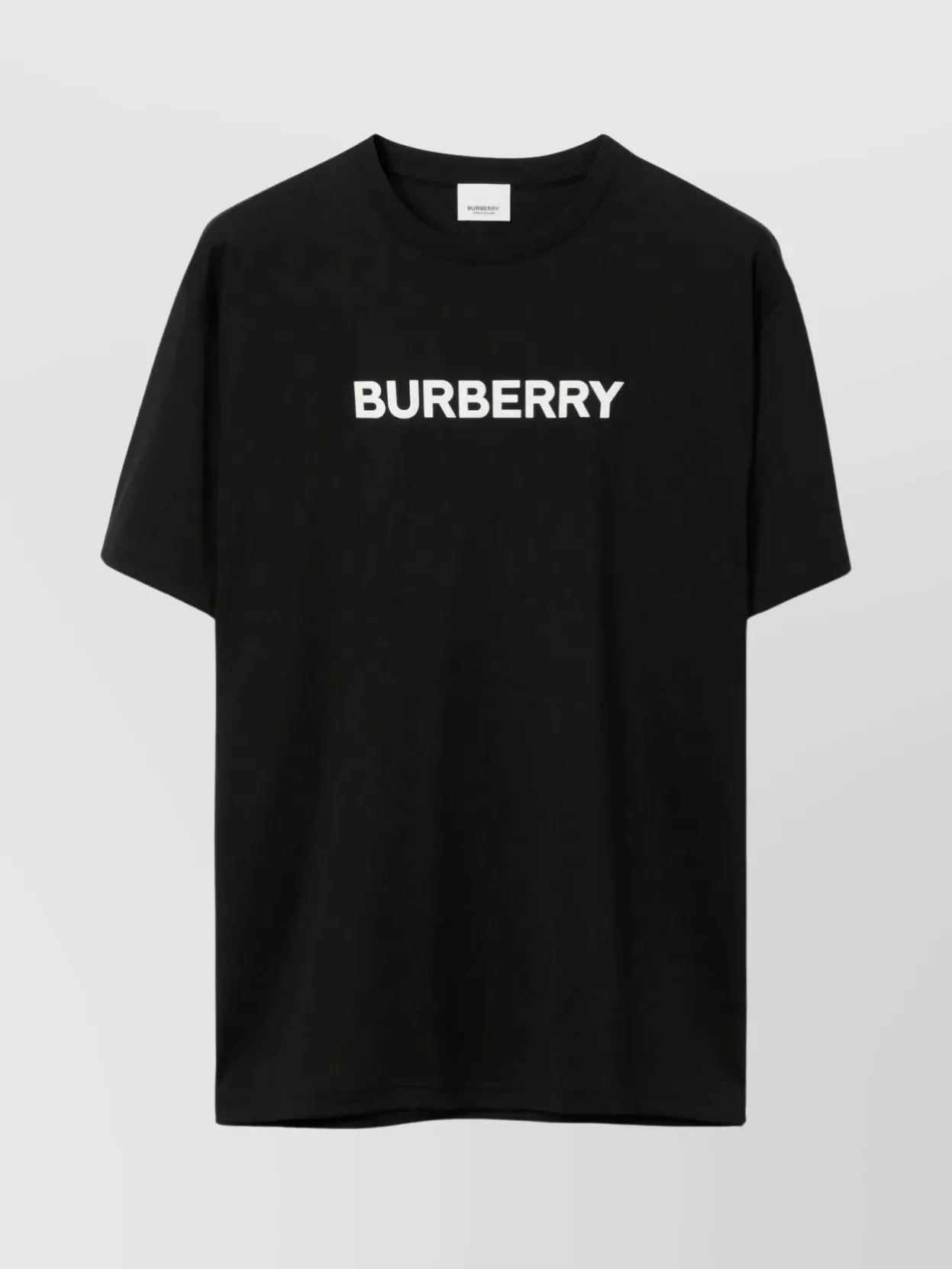 Shop Burberry Signature Crew Neck Logo T-shirt In Black