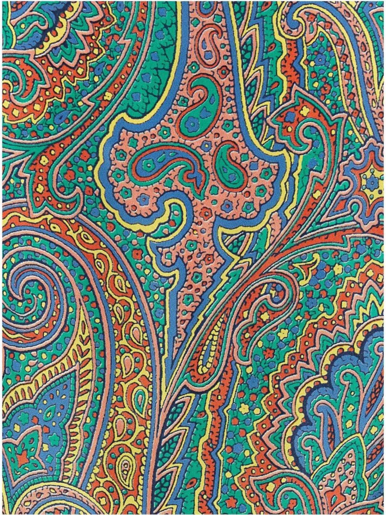 Etro Paisley Print Button Detail Cropped Shirt