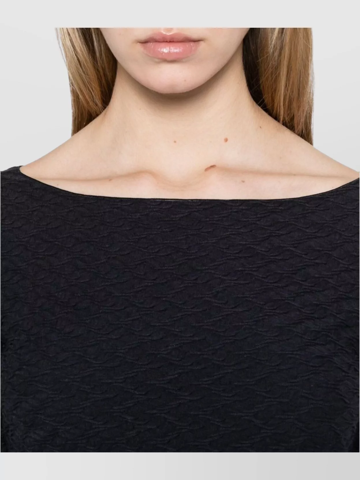 Emporio Armani Jacquard Jersey Jumper With A Geometric Pattern