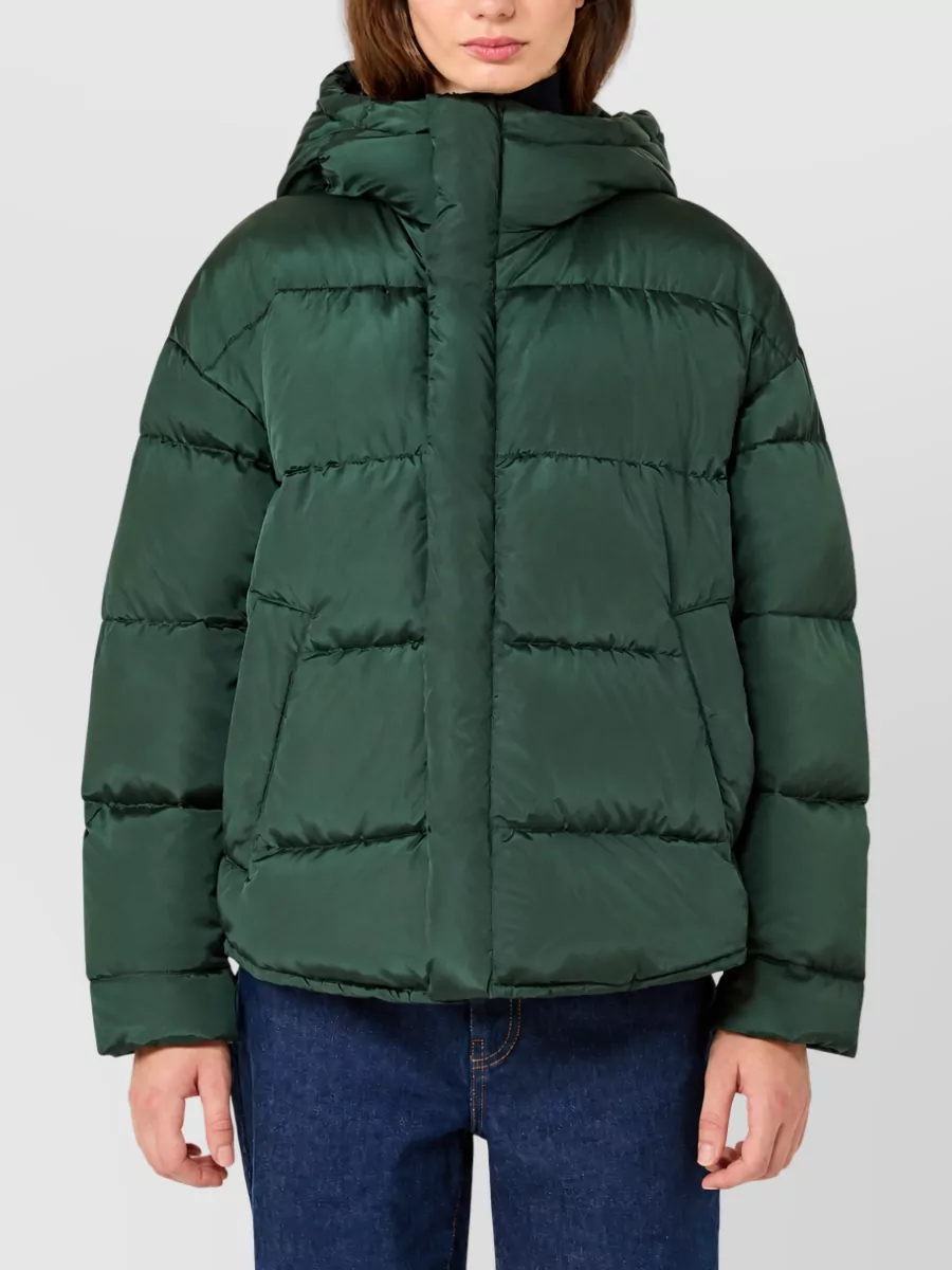 Weekend Max Mara Down Hooded Quilted Puffer Jacket