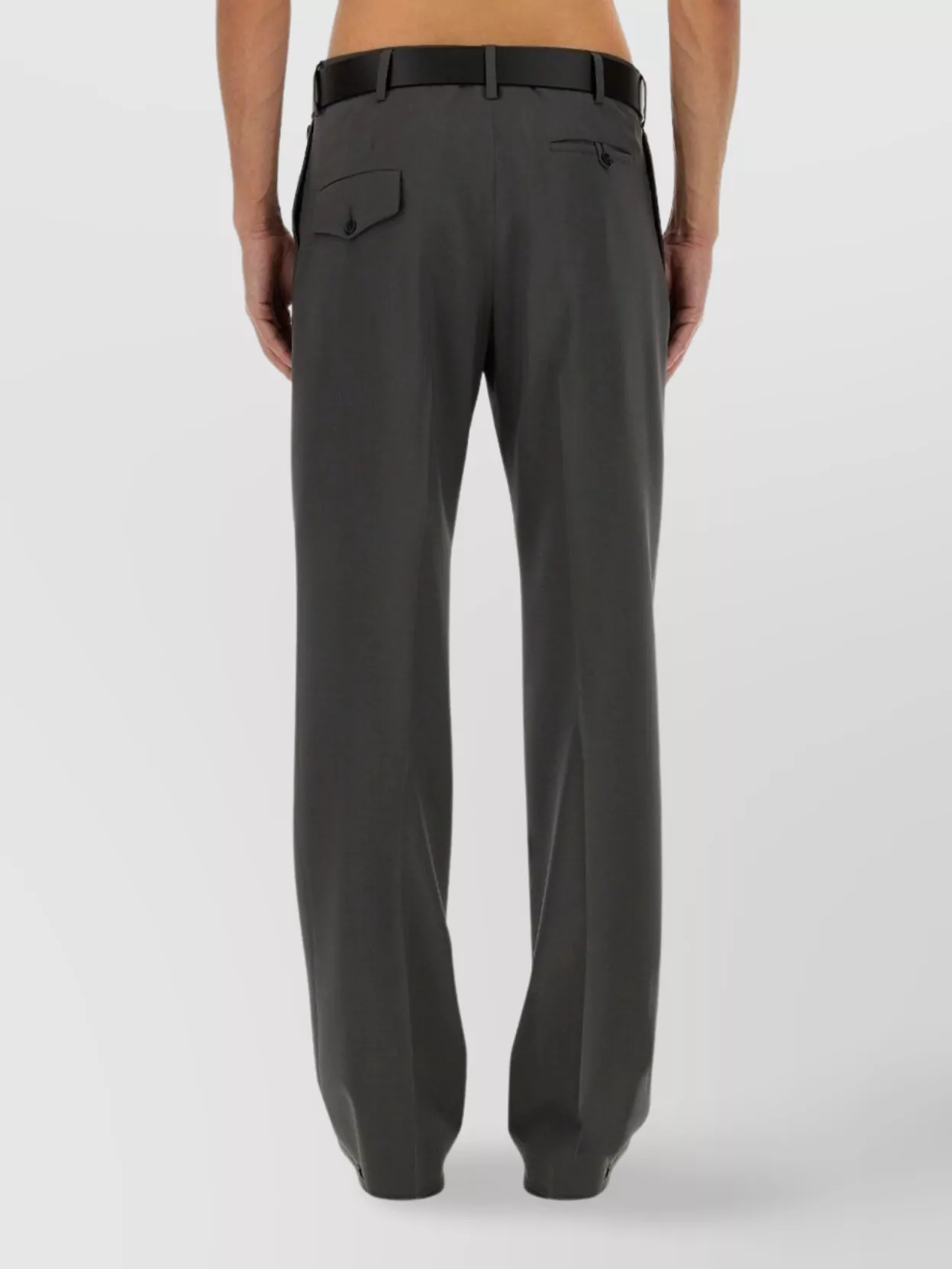 Moschino Wool Pants Back Pockets