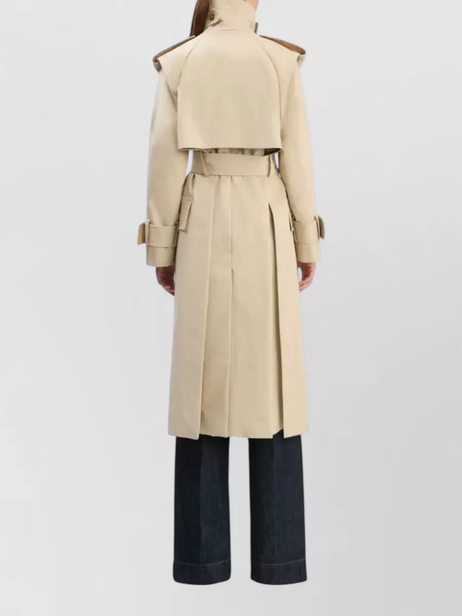 Victoria Beckham Cotton Belted Trench Coat