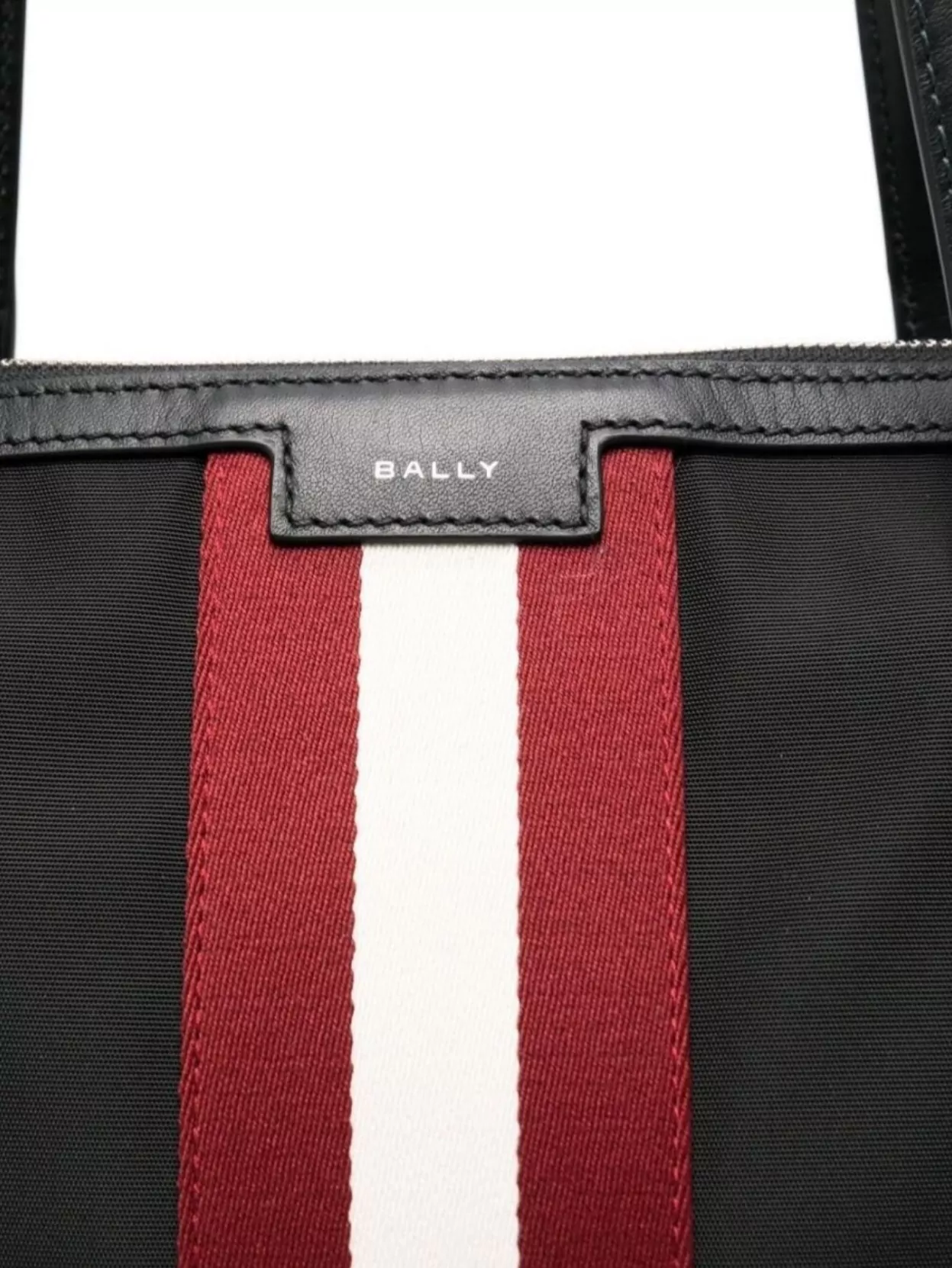 Bally Shopper Tote Bag Stripe Detail