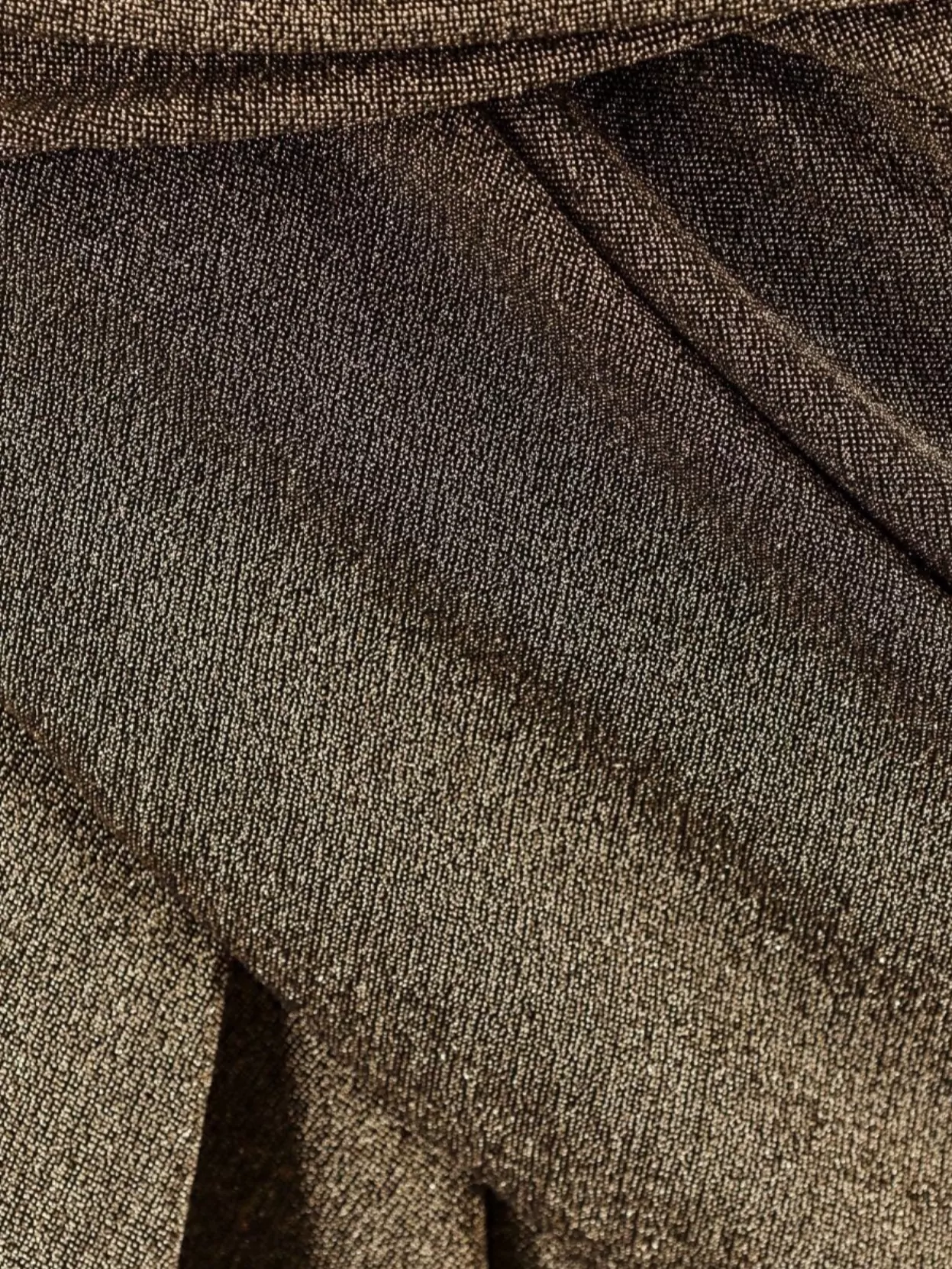 Balenciaga Metallic Finish Draped Dress With Knot Detail