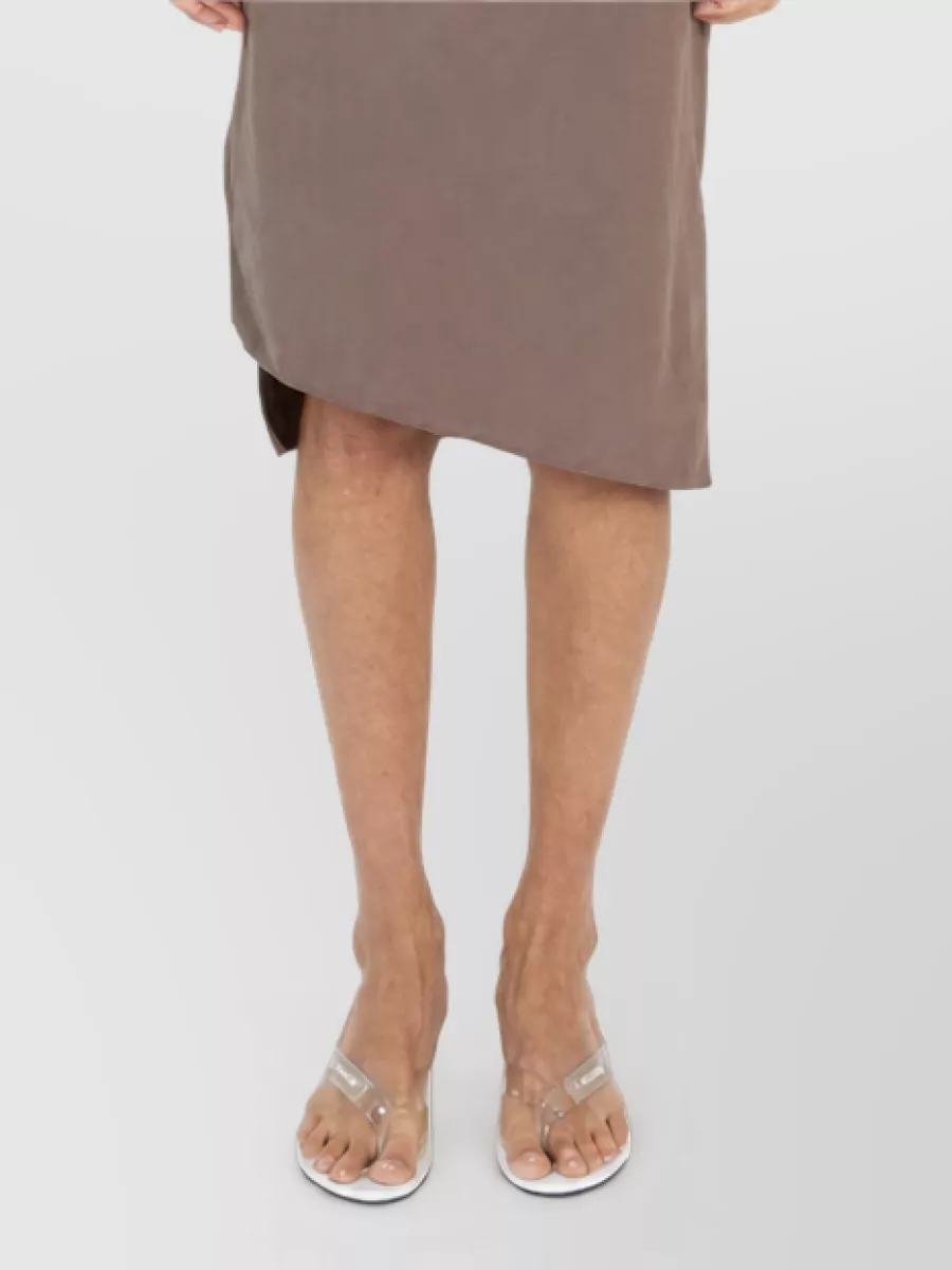 Coperni Floral One-Shoulder Midi Dress