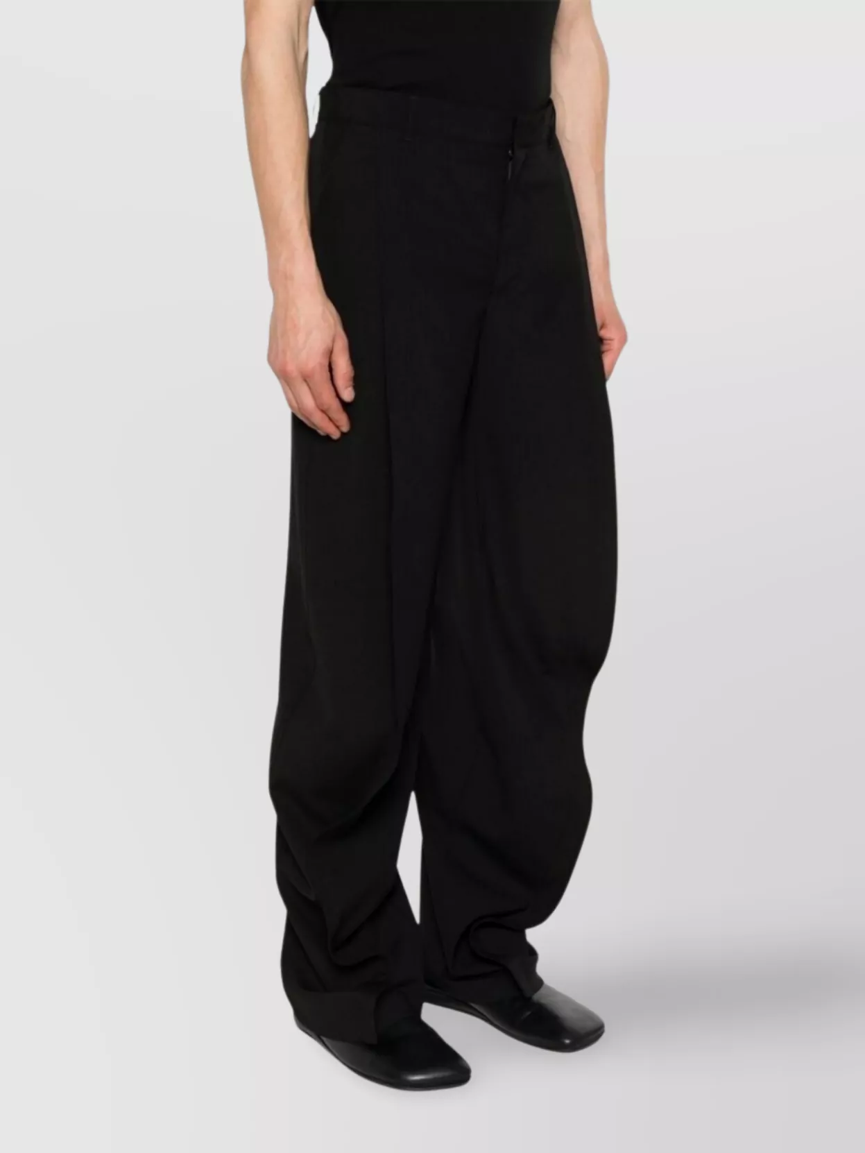Y/project Trousers Back Pockets Belt Loops Side Pockets In Black