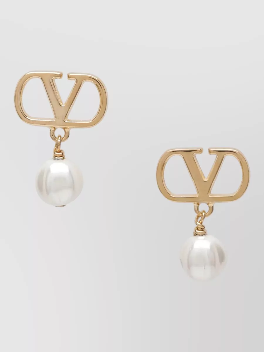 Valentino Garavani logo-drop earrings
