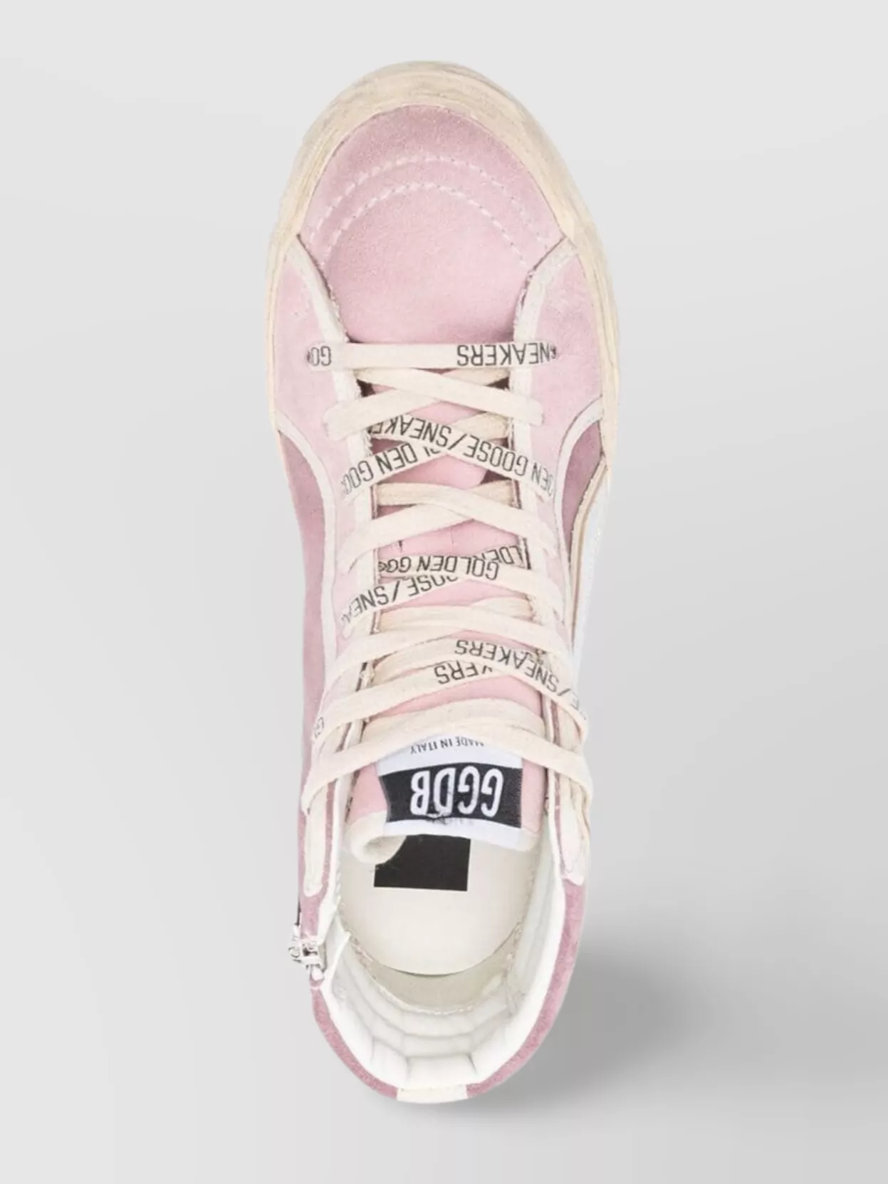 Golden Goose Signature Star Patch Leather Trim Sneakers
