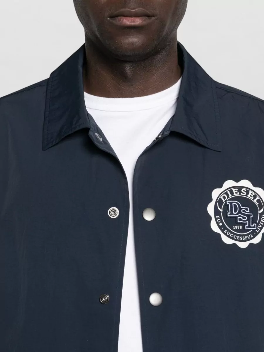 Diesel Tailored Blazer Collared Neck Long Sleeves Pockets