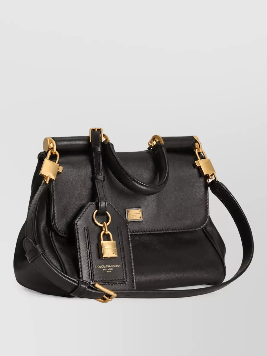 Dolce&Gabbana My Sicily Leather Shoulder Bag