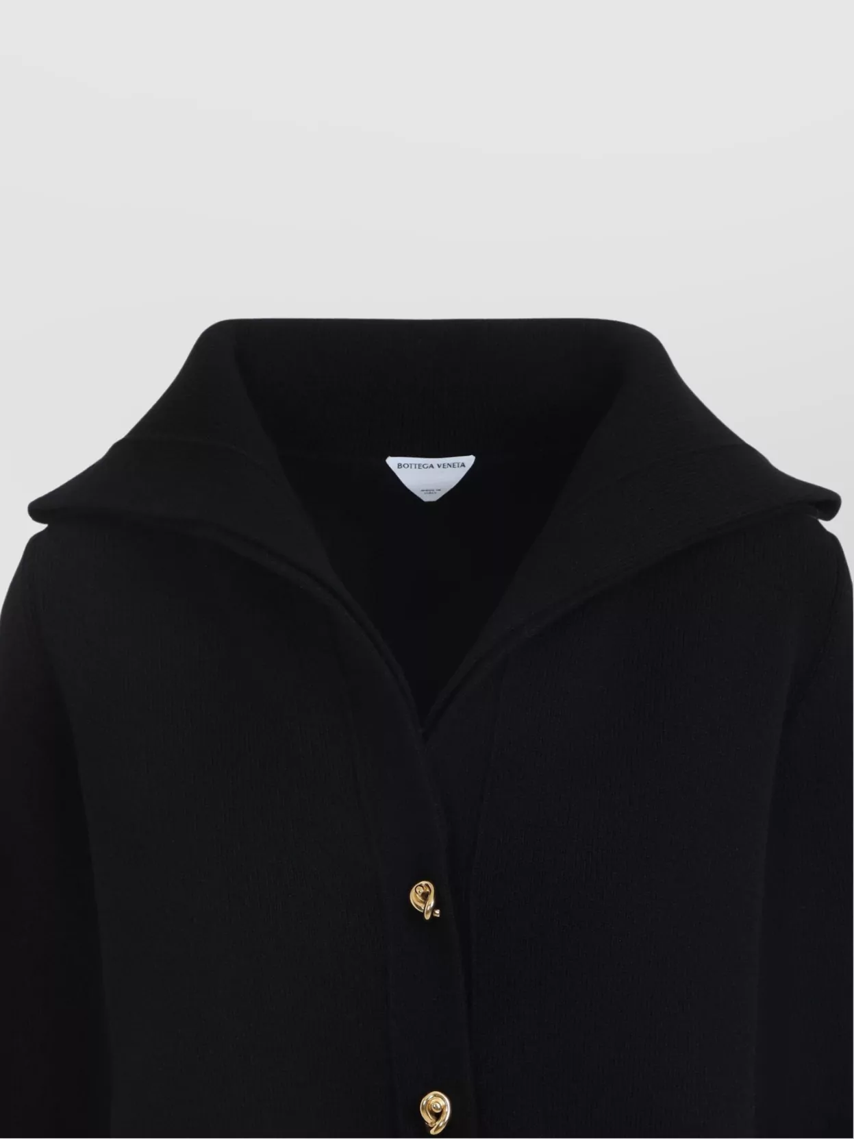 Shop Bottega Veneta Wool Cardigan Gold-tone Buttons