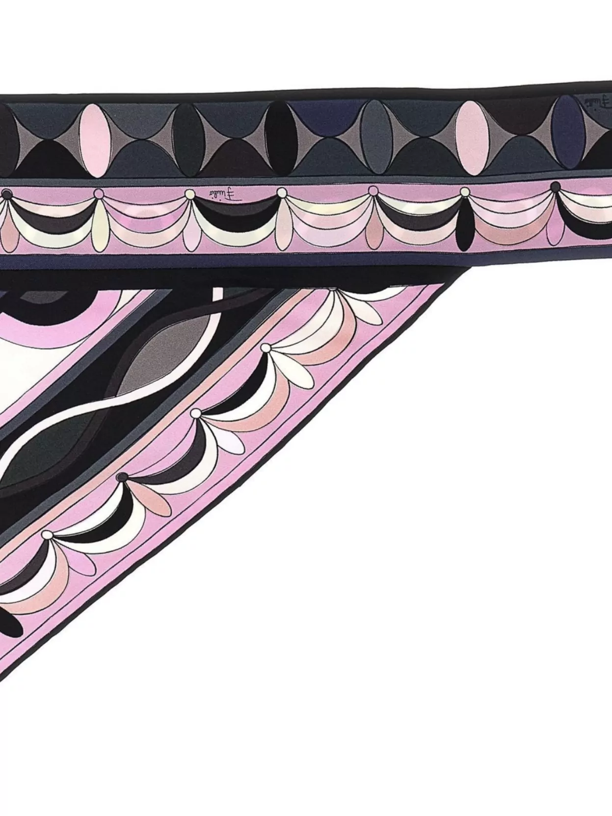 Pucci Triangle Scarf Lightweight Soft Texture