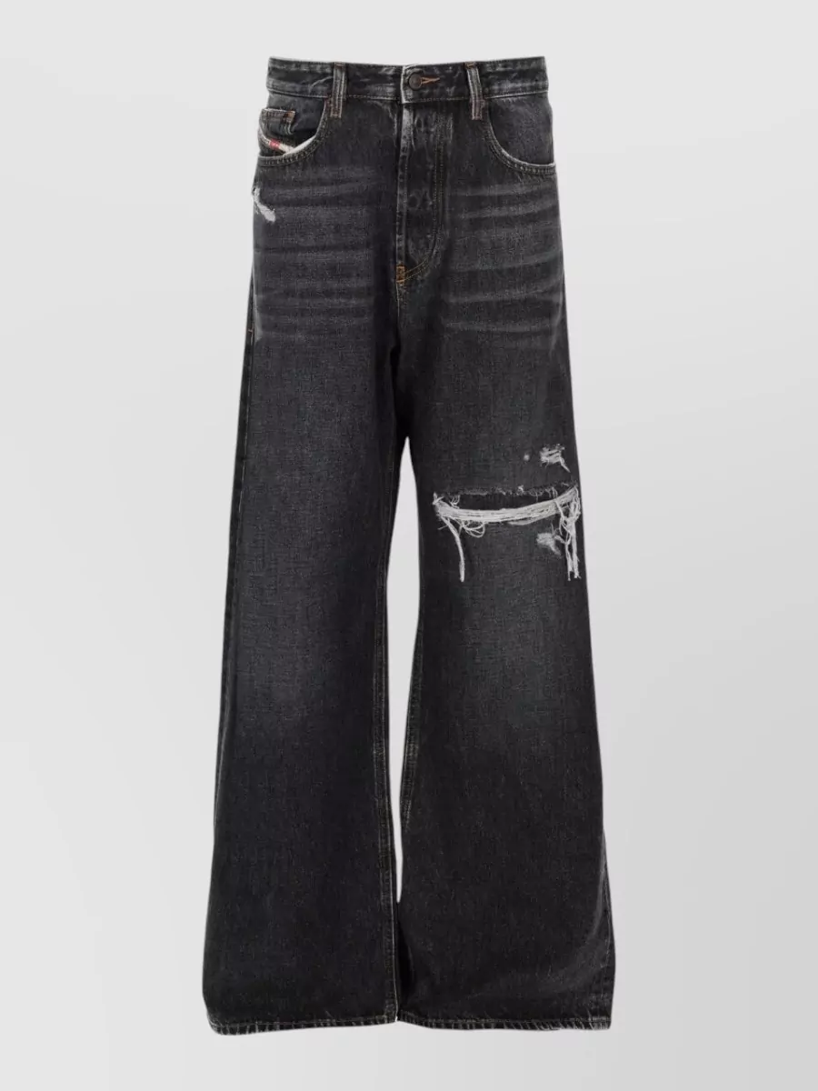 Diesel denim wide-leg jeans